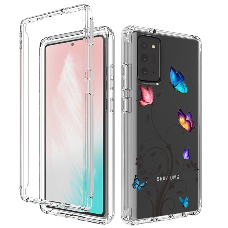 For Samsung Galaxy Note20 PC+TPU Transparent Painted Phone Case