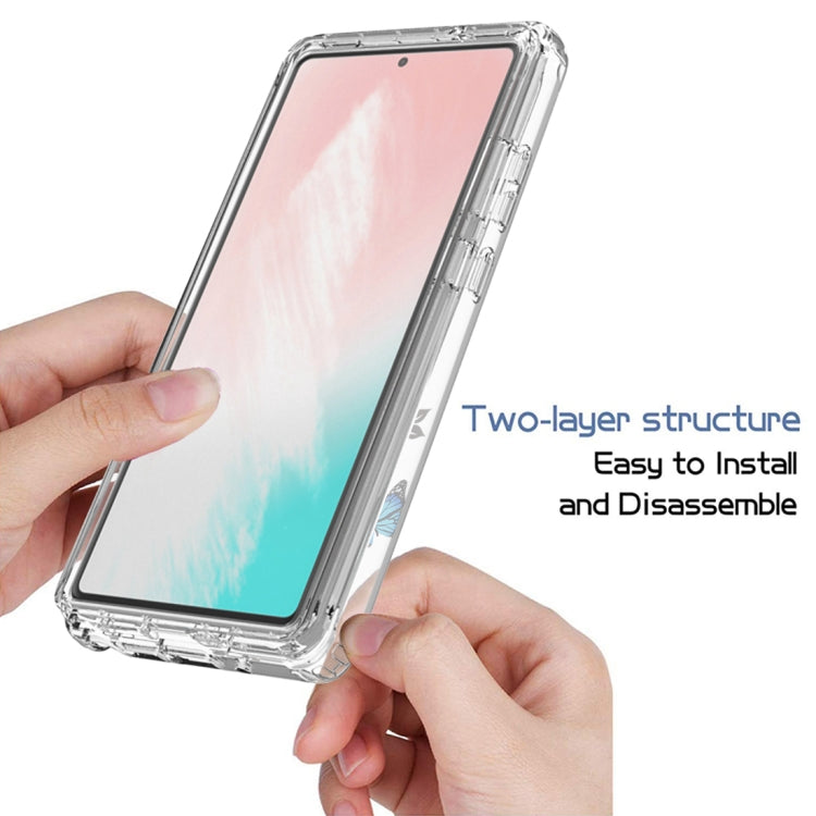 For Samsung Galaxy Note20 PC+TPU Transparent Painted Phone Case
