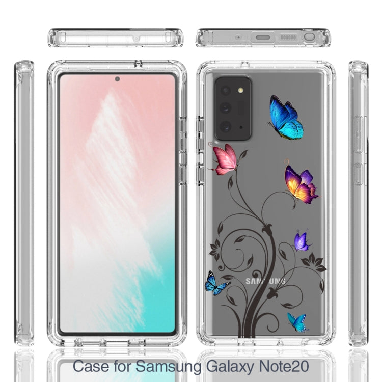 For Samsung Galaxy Note20 PC+TPU Transparent Painted Phone Case