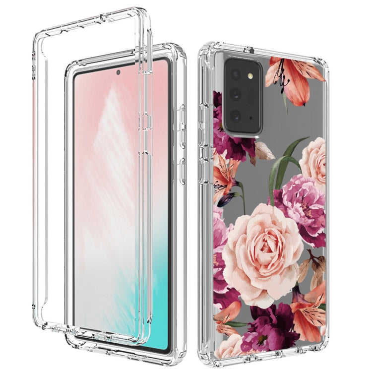 For Samsung Galaxy Note20 PC+TPU Transparent Painted Phone Case