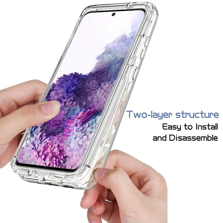 For Samsung Galaxy S20 PC+TPU Transparent Painted Phone Case