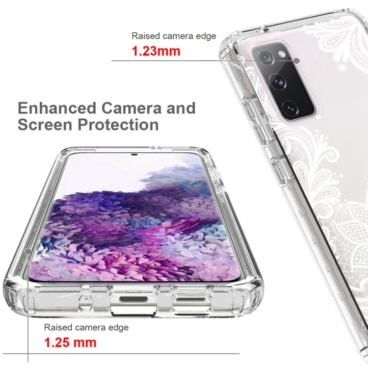 For Samsung Galaxy S20 PC+TPU Transparent Painted Phone Case