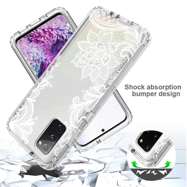 For Samsung Galaxy S20 PC+TPU Transparent Painted Phone Case