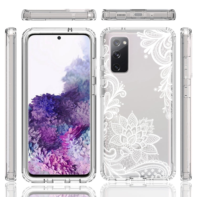 For Samsung Galaxy S20 PC+TPU Transparent Painted Phone Case