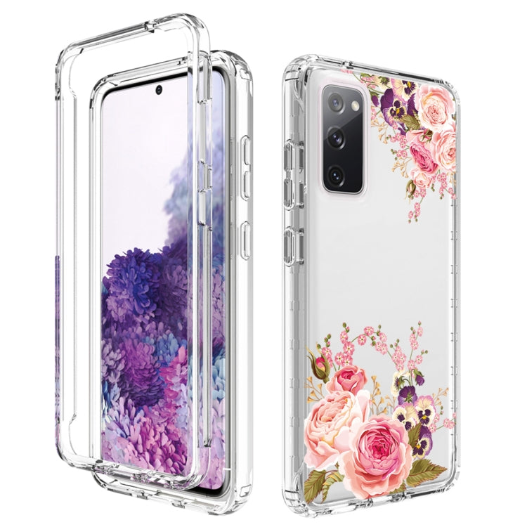 For Samsung Galaxy S20 PC+TPU Transparent Painted Phone Case