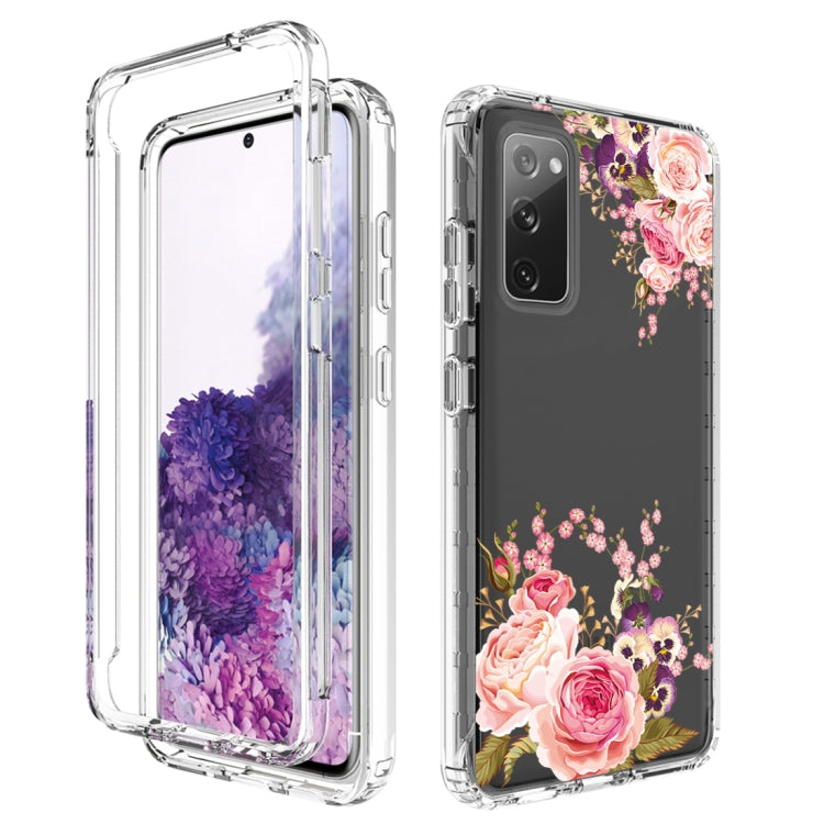 For Samsung Galaxy S20 PC+TPU Transparent Painted Phone Case