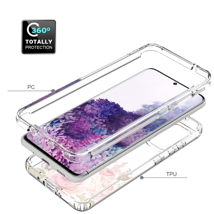For Samsung Galaxy S20 PC+TPU Transparent Painted Phone Case