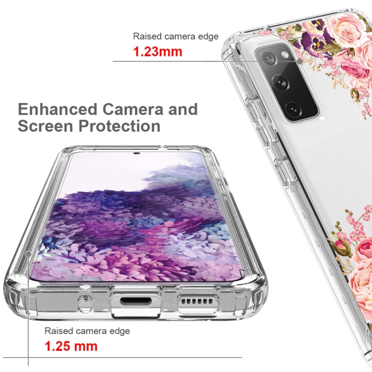 For Samsung Galaxy S20 PC+TPU Transparent Painted Phone Case