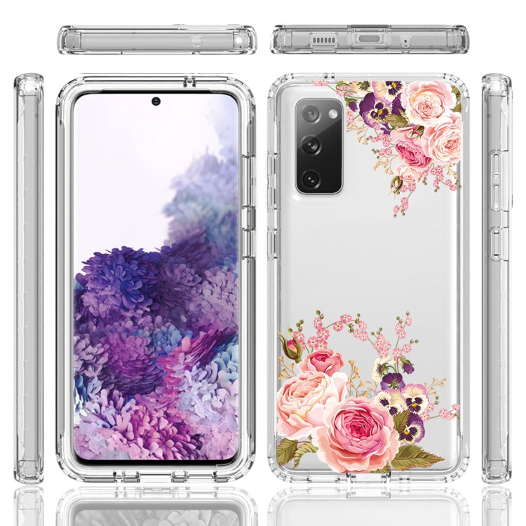 For Samsung Galaxy S20 PC+TPU Transparent Painted Phone Case