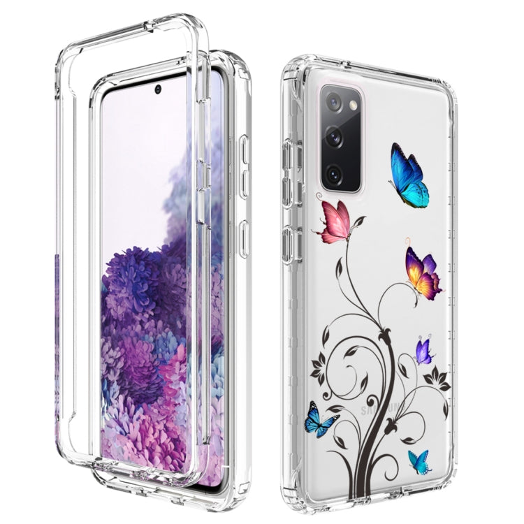 For Samsung Galaxy S20 PC+TPU Transparent Painted Phone Case