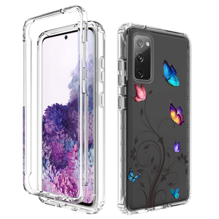 For Samsung Galaxy S20 PC+TPU Transparent Painted Phone Case