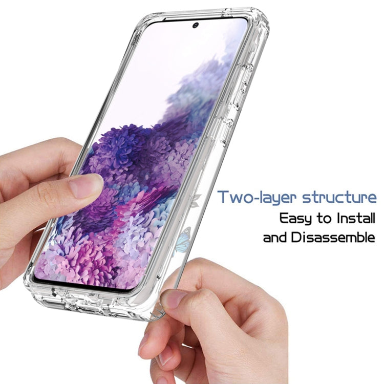 For Samsung Galaxy S20 PC+TPU Transparent Painted Phone Case