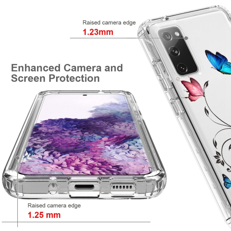 For Samsung Galaxy S20 PC+TPU Transparent Painted Phone Case