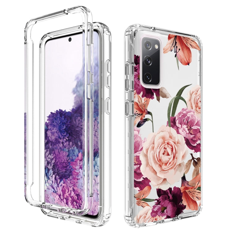 For Samsung Galaxy S20 PC+TPU Transparent Painted Phone Case