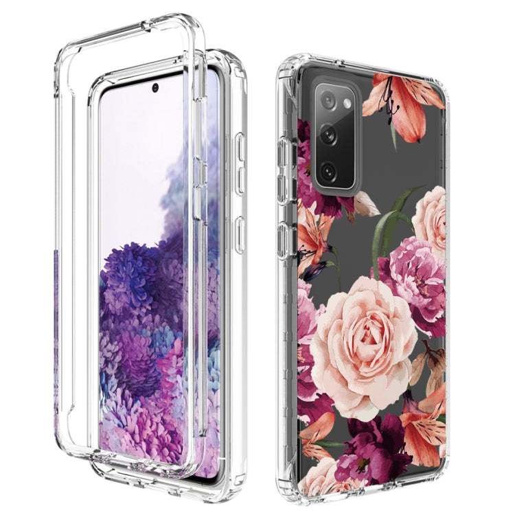 For Samsung Galaxy S20 PC+TPU Transparent Painted Phone Case