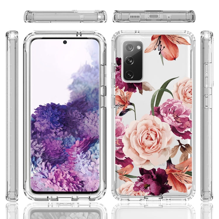 For Samsung Galaxy S20 PC+TPU Transparent Painted Phone Case