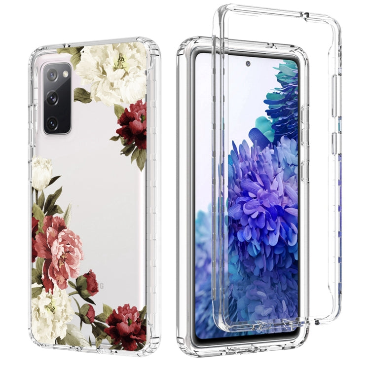 For Samsung Galaxy S20 FE PC+TPU Transparent Painted Phone Case