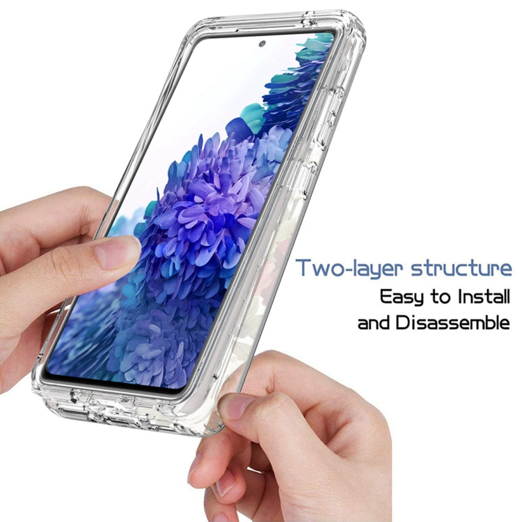 For Samsung Galaxy S20 FE PC+TPU Transparent Painted Phone Case
