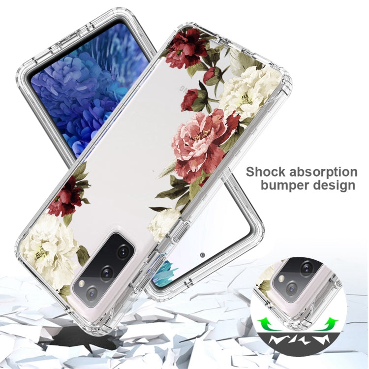 For Samsung Galaxy S20 FE PC+TPU Transparent Painted Phone Case