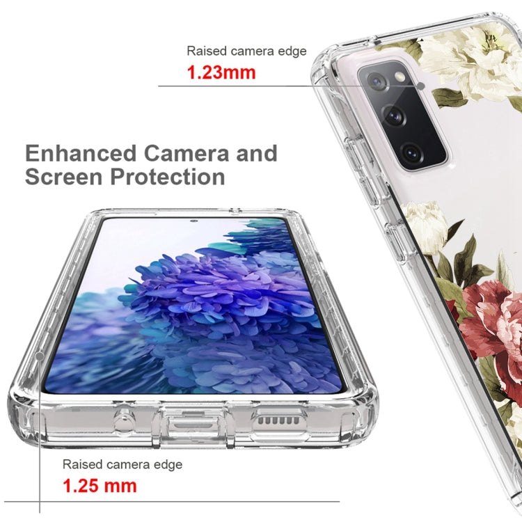 For Samsung Galaxy S20 FE PC+TPU Transparent Painted Phone Case