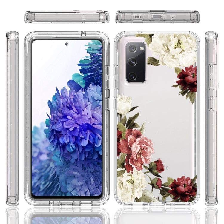 For Samsung Galaxy S20 FE PC+TPU Transparent Painted Phone Case