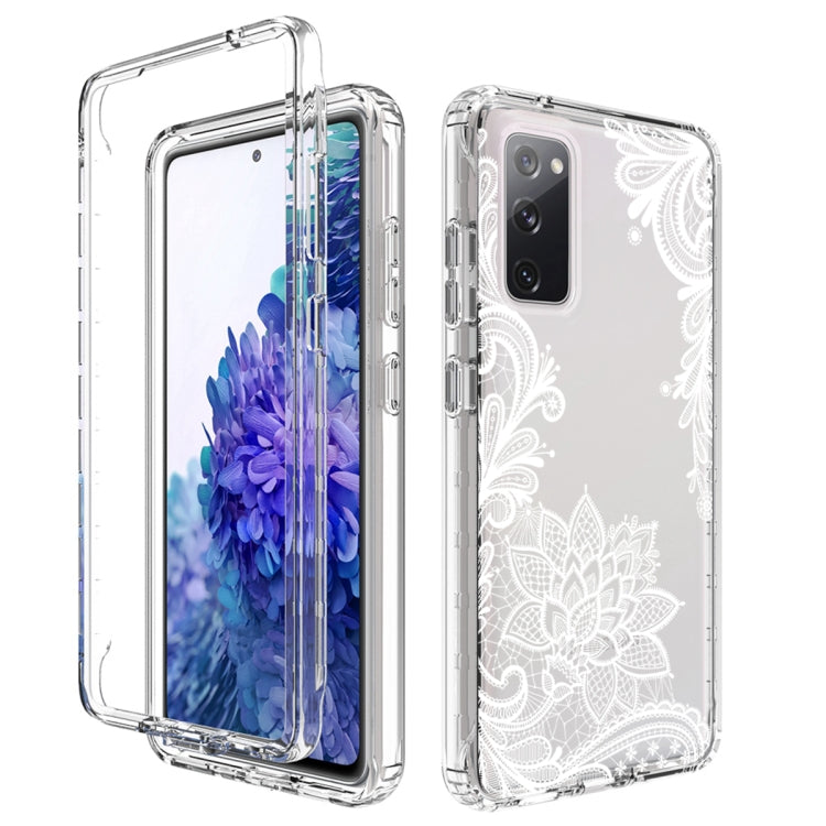 For Samsung Galaxy S20 FE PC+TPU Transparent Painted Phone Case