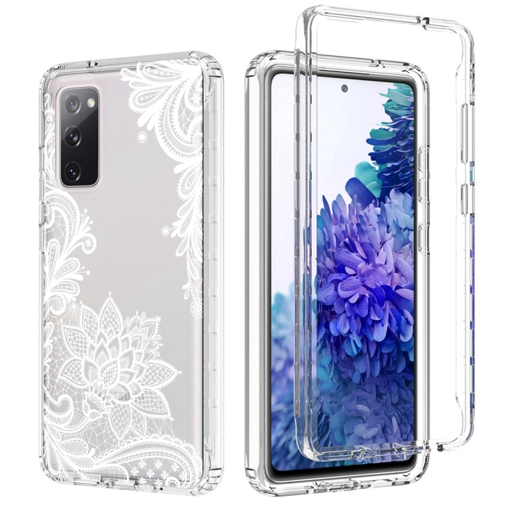 For Samsung Galaxy S20 FE PC+TPU Transparent Painted Phone Case