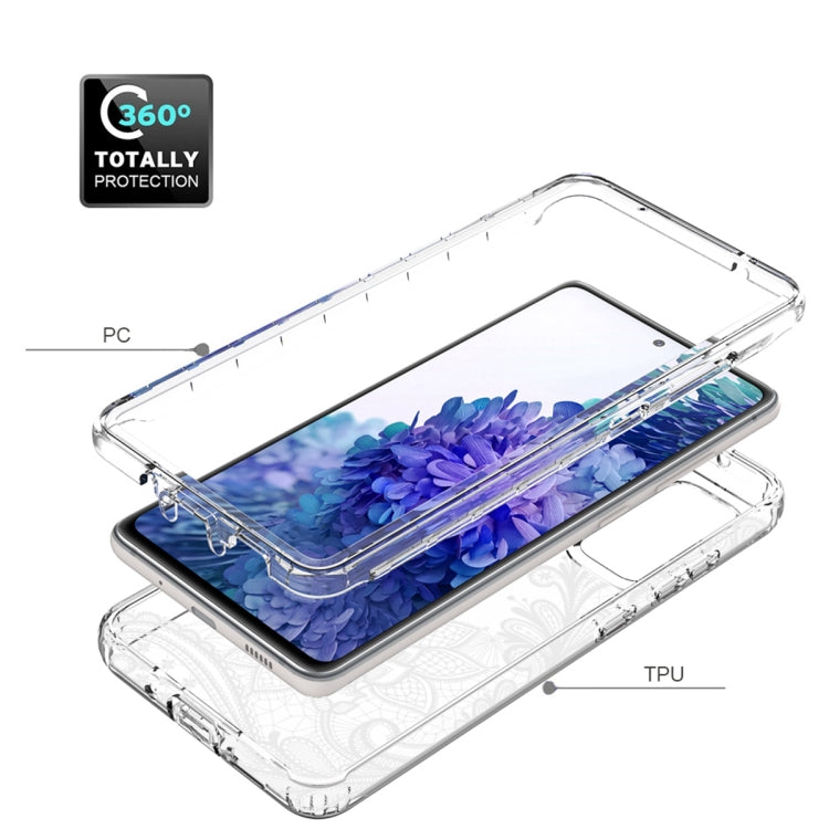 For Samsung Galaxy S20 FE PC+TPU Transparent Painted Phone Case