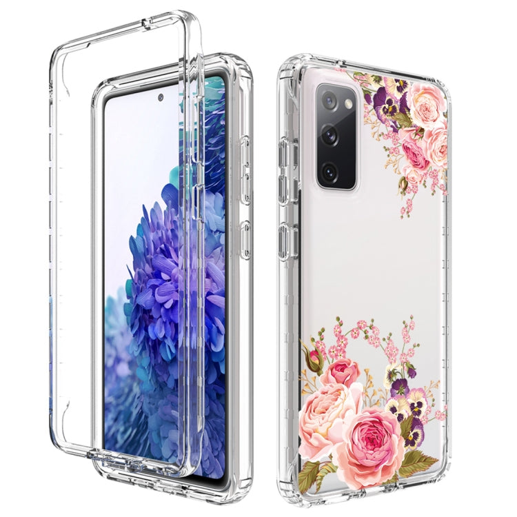 For Samsung Galaxy S20 FE PC+TPU Transparent Painted Phone Case