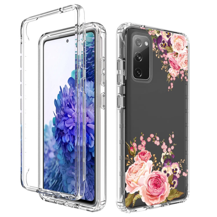 For Samsung Galaxy S20 FE PC+TPU Transparent Painted Phone Case