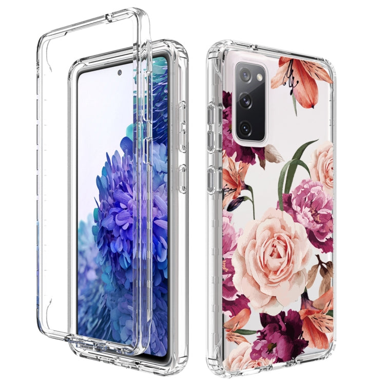For Samsung Galaxy S20 FE PC+TPU Transparent Painted Phone Case