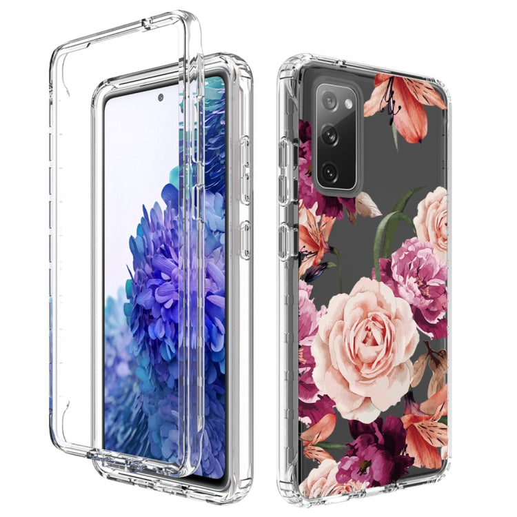 For Samsung Galaxy S20 FE PC+TPU Transparent Painted Phone Case