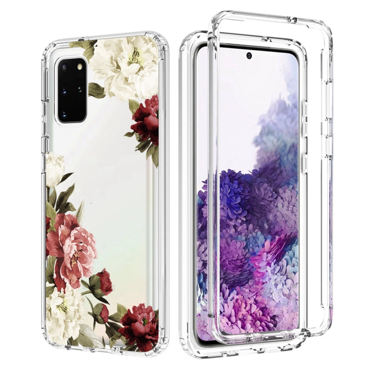For Samsung Galaxy S20+ PC+TPU Transparent Painted Phone Case