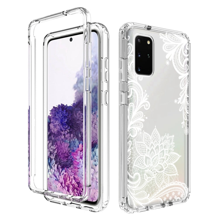 For Samsung Galaxy S20+ PC+TPU Transparent Painted Phone Case