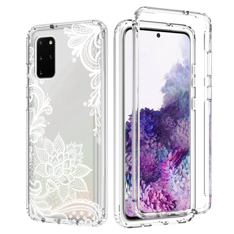 For Samsung Galaxy S20+ PC+TPU Transparent Painted Phone Case