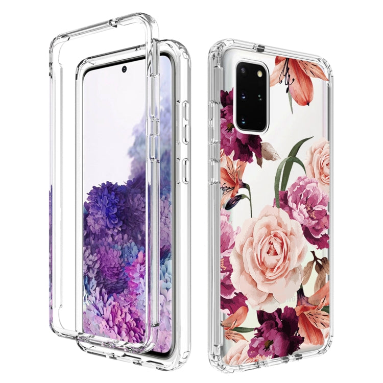 For Samsung Galaxy S20+ PC+TPU Transparent Painted Phone Case