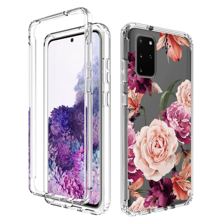 For Samsung Galaxy S20+ PC+TPU Transparent Painted Phone Case