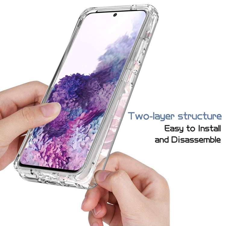 For Samsung Galaxy S20+ PC+TPU Transparent Painted Phone Case
