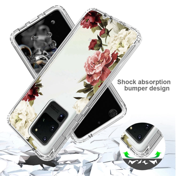 For Samsung Galaxy S20 Ultra PC+TPU Transparent Painted Phone Case