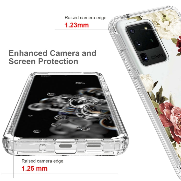 For Samsung Galaxy S20 Ultra PC+TPU Transparent Painted Phone Case