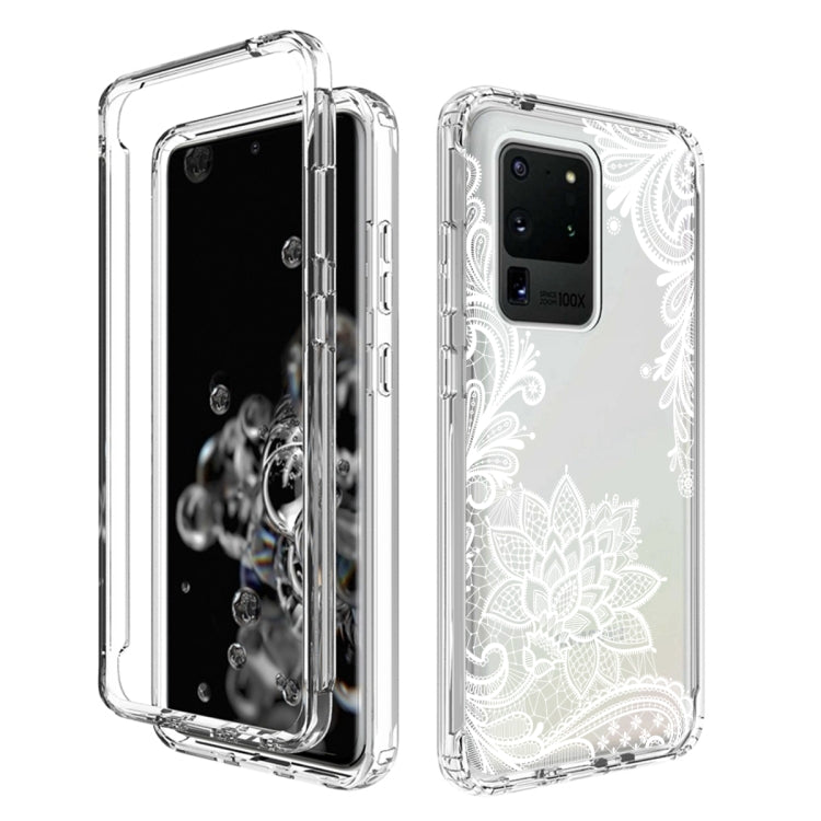 For Samsung Galaxy S20 Ultra PC+TPU Transparent Painted Phone Case