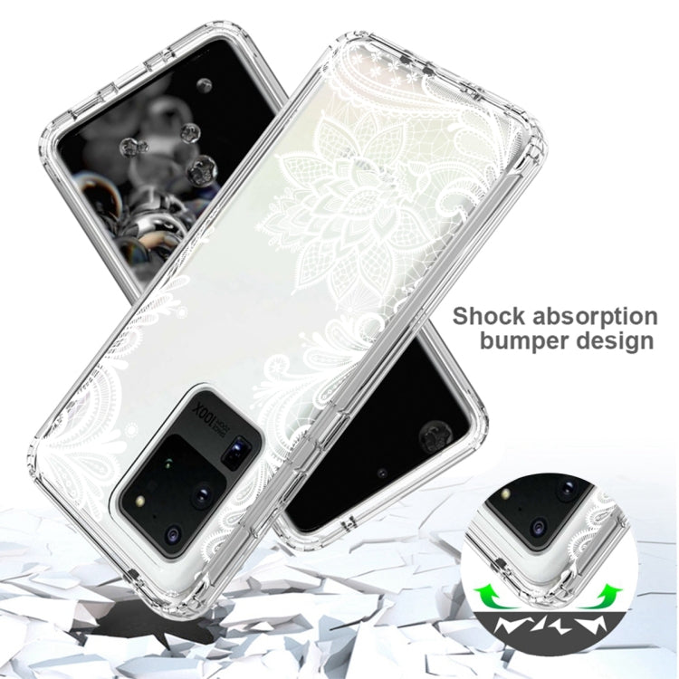 For Samsung Galaxy S20 Ultra PC+TPU Transparent Painted Phone Case