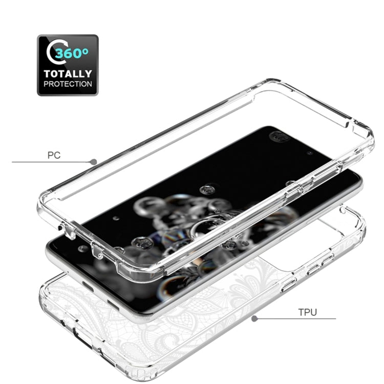 For Samsung Galaxy S20 Ultra PC+TPU Transparent Painted Phone Case