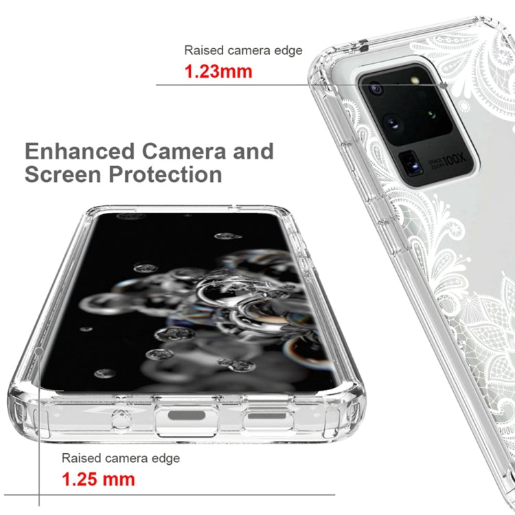 For Samsung Galaxy S20 Ultra PC+TPU Transparent Painted Phone Case