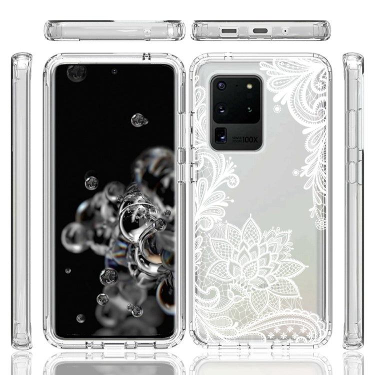 For Samsung Galaxy S20 Ultra PC+TPU Transparent Painted Phone Case