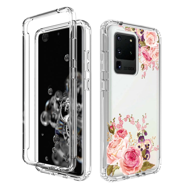 For Samsung Galaxy S20 Ultra PC+TPU Transparent Painted Phone Case