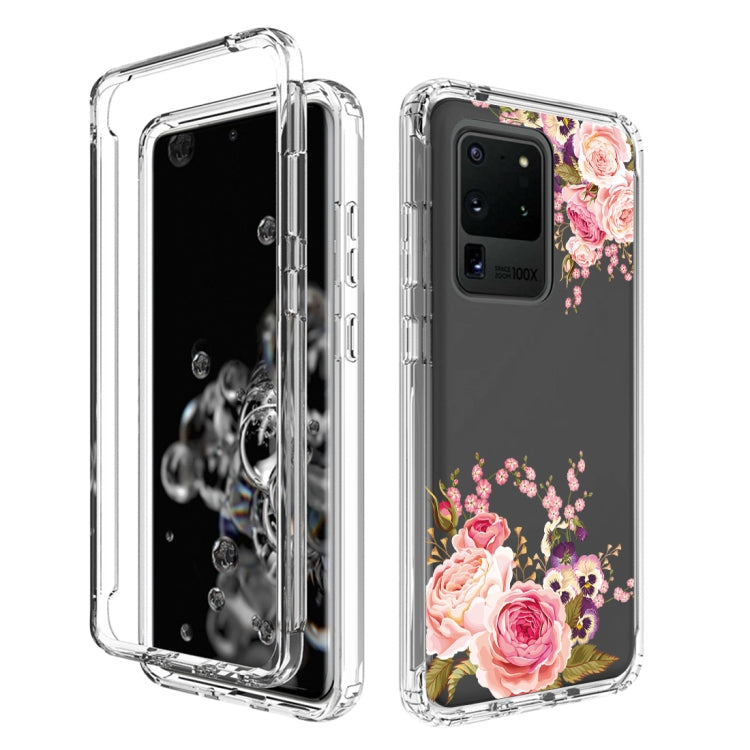 For Samsung Galaxy S20 Ultra PC+TPU Transparent Painted Phone Case