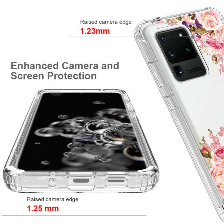 For Samsung Galaxy S20 Ultra PC+TPU Transparent Painted Phone Case