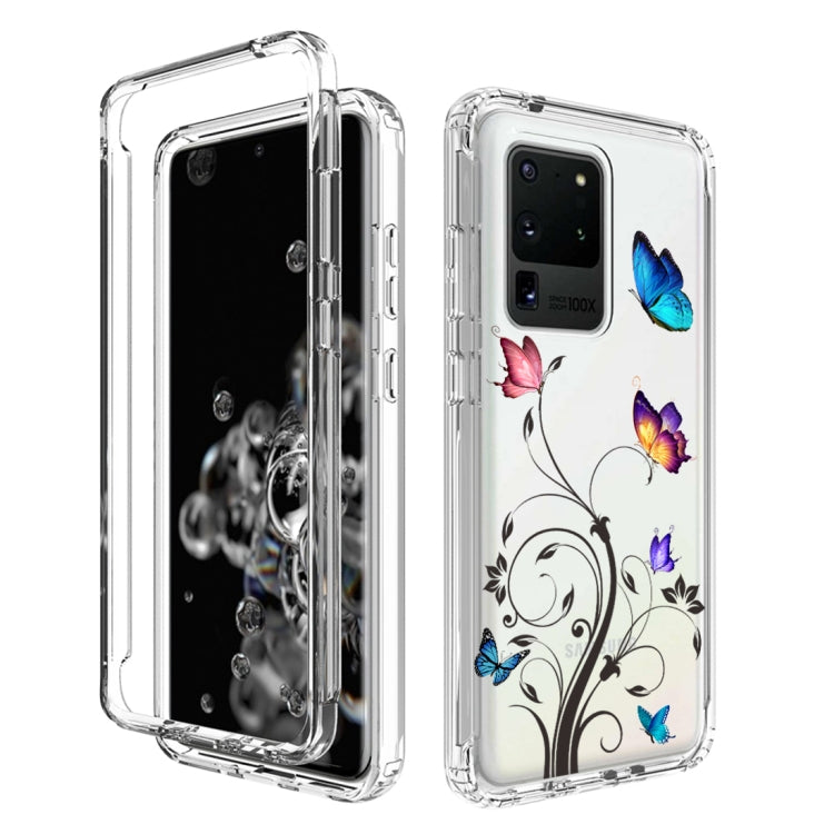 For Samsung Galaxy S20 Ultra PC+TPU Transparent Painted Phone Case