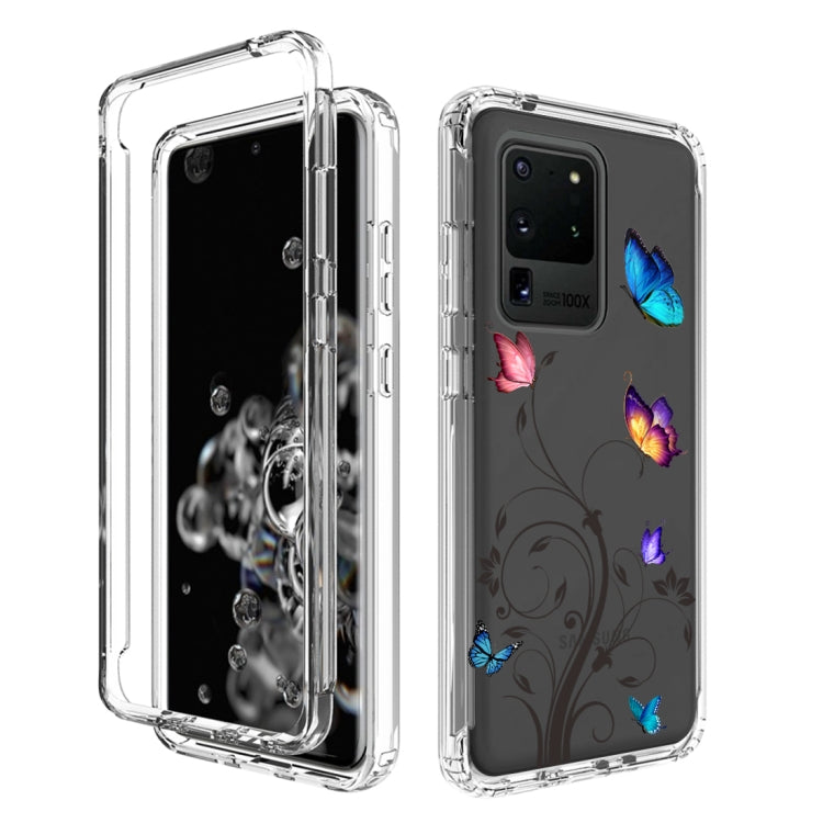 For Samsung Galaxy S20 Ultra PC+TPU Transparent Painted Phone Case